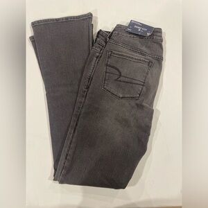 American Eagle black Jeans “skinny kick” low rise size 8 new with tags